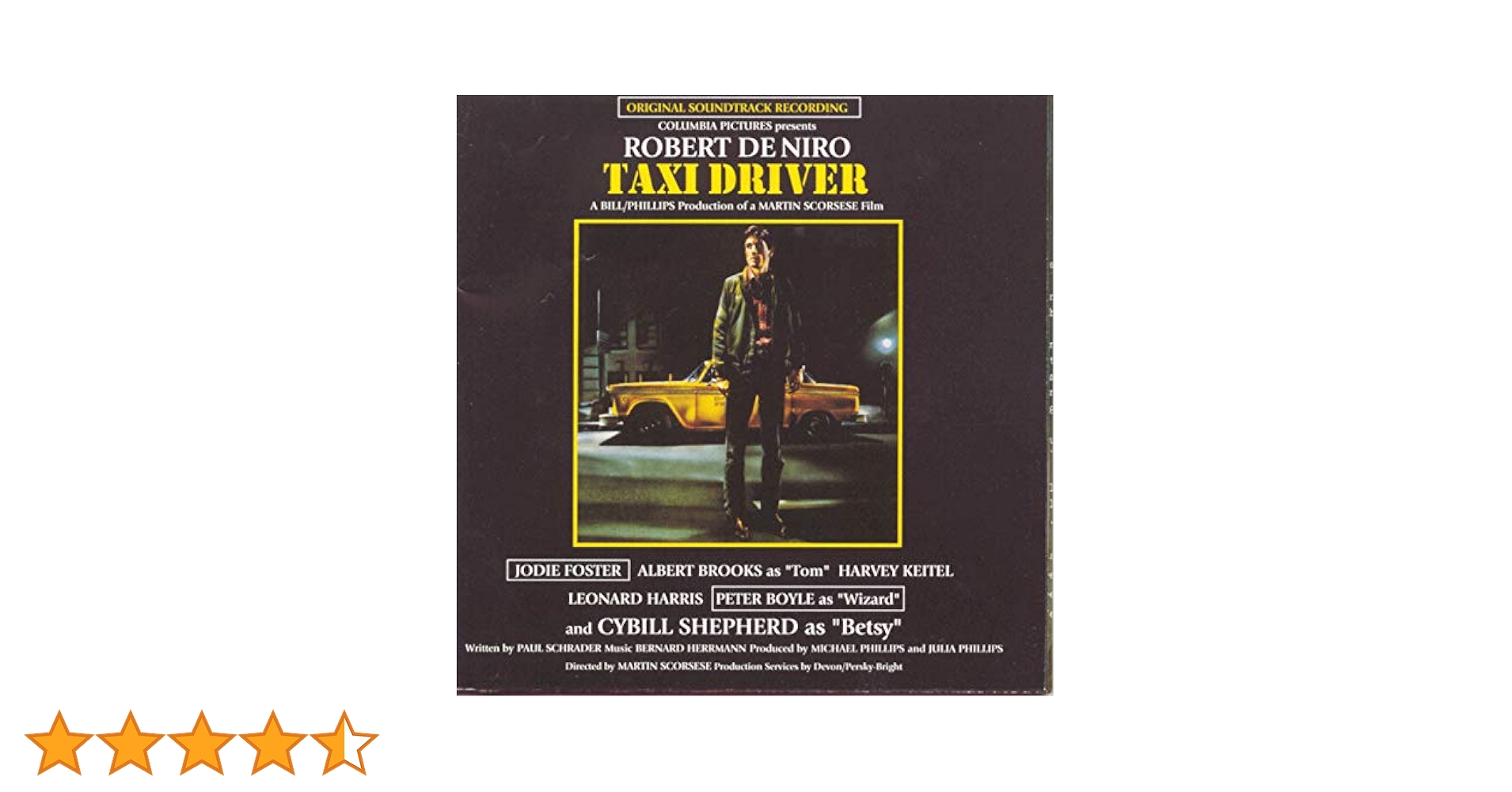 オリジナルサウンドトラックCD「タップス/この愛にすべてを」1000枚限定 Amazon.co.jp: Taxi Driver: Original Soundtrack Recording